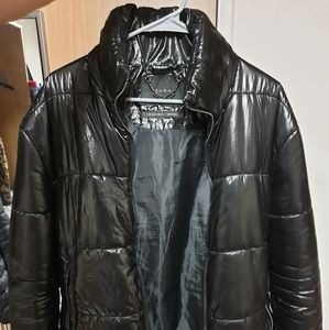 Zara black shiny jacket